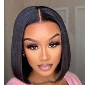 Black Friday Bob Hair 3 Bundle For Full Head Fix -1b with closure