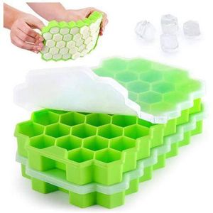 2 pcs Ice Cube Mould Tray with Cover- Ice Cube Mold Maker