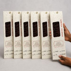Loistaa Chocolate Cherry Deep Curls Premium Braiding Hair Extensions (6 BUNDLE PACK)
