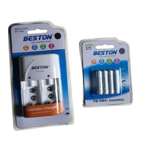Charger & Rechargeable AA Battery(BESTON)- 4PCS