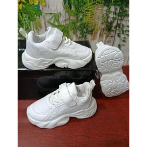 1 Pair - Beautiful Designer Unisex Children School or All Outing White Foot Wear -  Good For All Outing