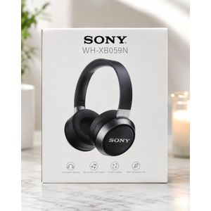 Sony WH-XB059N Wireless Bluetooth Over Ear Headphones with Mic, Adaptive Sound Control, Quick Charge, - up to 50 Hours Battery Life with Quick Charge, On-ear style