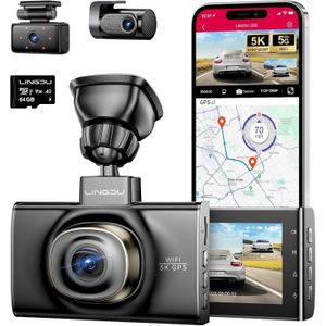 LD02 4K Dual Dash Cam with Built-in GPS & WiFi