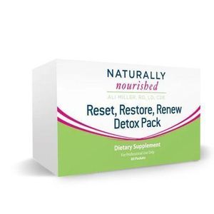 Ali Miller Reset Restore Renew Detox 60 Packs Antioxidants, Liver And Gallbladder Support