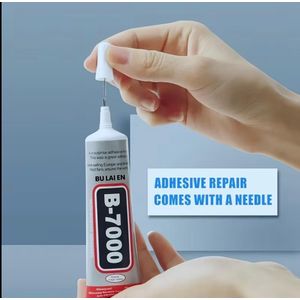 B7000 Glue ( 50ml ) – Perfect for Phones Screen, Touchpad & Back Glass Glue, Jewelry Glue & DIY Projects ( Transparent & White )