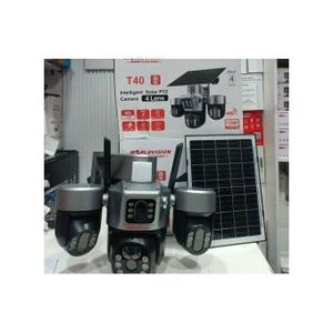 4-Lens AI Solar CCTV Camera – 4G Wireless Security Camera with Solar Panel, Human tracking & Night Vision T40