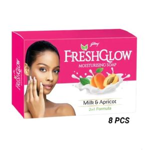 Organic Fresh Glow FRESH-GLOW MOISTURIZING SOAP MILK & APRICOT-8 Piece