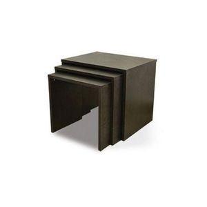 Side Stool Table Deluxe Set 3 In 1 BLACK