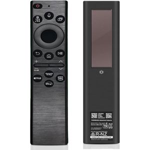 Samsung Smart TV Solar Replacement Remote ( with Voice Control), Solar Charging & USB-C Rechargeable, Compatible For Smart TV  LED QLED UHD SUHD HDR LCD Frame Curved Solar HDTV 4K 8K 3D TVs, 4 Shortcut