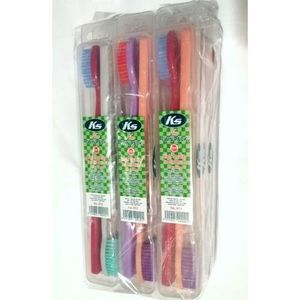 Ks 24pcs Hard Toothbrush...(KS Brush Double Packed Twin Pack