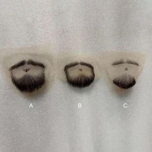 3in1Custom Human Beard, Invisible Yarn Edge
