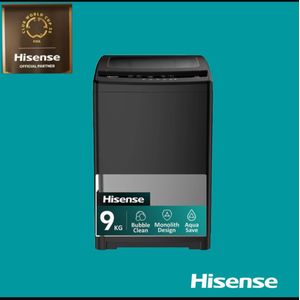 Hisense Top Load 9kg Washing Machine with 8wash Program 