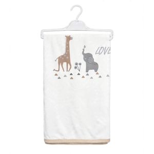 Baby Blanket  Soft With elephant And Giraffe Design