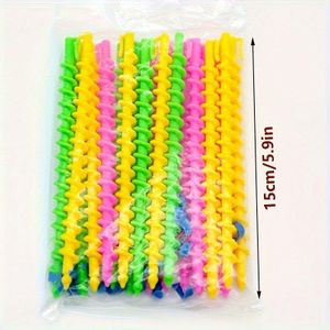 25 pieces long spiral curling rods, ionic perm hair styling tools, DIY hairstyle design curlers.