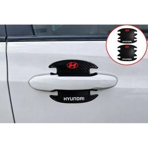 Door Handle Sticker, Carbon Fiber Anti Scratches Car Door Cup Protection