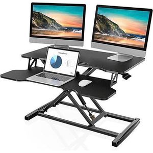 Desk Converter Height Adjustable Sit To Stand Riser