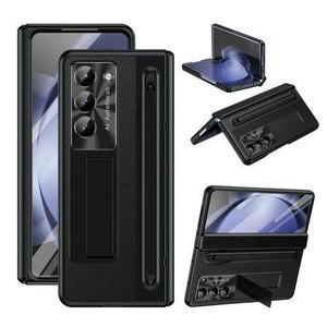 Pouch Samsung Galaxy Z Fold 7 5G Leather Stand Case With Screen Protector Hinge Protection With Capacitive Pen And S Pen Holder Case For Galaxy Z Fold7