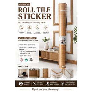 Self Adhesive Wood-Look Wall Panels 60cm x 120cm