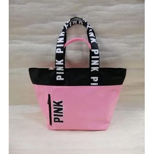 Women hand bag Tote bag travelling bag up ladies shoulder bag- pink 