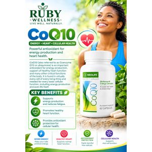 Neohealer Neo COQ 10 CoQ10 - 60 Capsules (Single) CoQ10 (also referred to as Coenzyme Q10 or ubiquinone) 