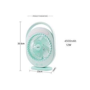 Multi-functional Rechargeable Table Fan With LED Light