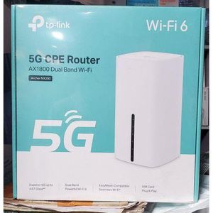 TP-Link 5G CPE Router AX1800 Dual Band Wi-Fi Superior 5G up to 4.67 Gbps Dual Band Powerful Wi-Fi6 EasyMesh-Compatible Seamless Wi-Fi Wi-Fi 6 SIM Card Plug & Play