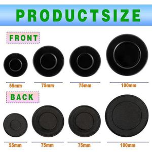 4 Pieces Gas Cooker Stove Burner Cap Set - Oven Gas Hob Burner Crown Flame Cap Cove Replacement Set 