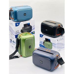 Wuf-W2 Portable High Quality Sound Super Bass Bluetooth Speaker with Radio and Strap and Phone Holder