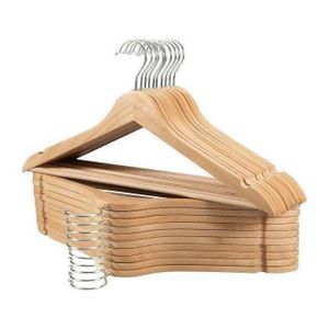 10PCS Wooden Cloth Hangers