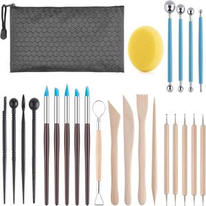 Clay Tools Kit, 25 PCS Pottery Tools, Polymer Clay Sculpting Tools Kit