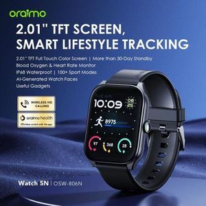 Oraimo Watch 5N 2.01'' TFT IP68 Wireless HD Calling Smart-Watch 