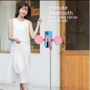 Z6D ( 6ft Tall ) Selfie Stick with Tripod, Shutter Remote and Fill Light (Light Optional) -  Wireless Remote Control, Extendable Phone Selfie Stand, 360° Rotatable Multi-Functional Travel Companion,  Mini Lightweight, Portable for All Mobile Models.