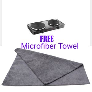 Electric Cooker Hot Plate - Double Burner + Free Gift