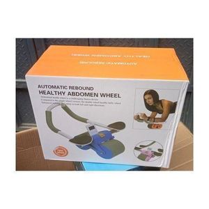 Elbow Support Automatic Rebound Roller Wheel With Elbow Support & With Knee Mat, Double Wheel Ab