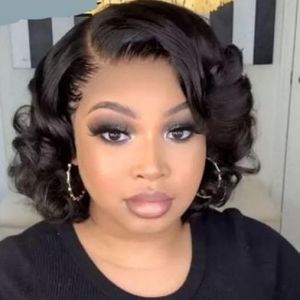 Bouncy Curl Genuine Hair T FRONTAL Wig