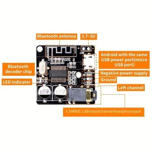 Bluetooth wireless 5.0 audio receiver board with MP3 lossless decoding