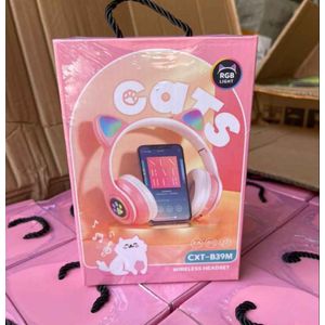 Cat Ear Wireless Bluetooth Headphones – RGB Light Kids Headset