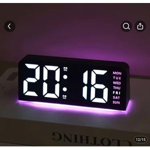 1pc Compact Multifunctional Digital Alarm Clock with Date Display and USB Power, Dual Alarm Display - Stylish Rectangular Design, Ideal for Home Decor and Holiday