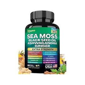 Wins Town Seamoss black seed oil ashwagandha extra strength