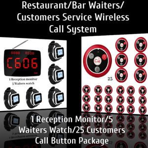 Caleocom Restaurant/Bar Waiters/Customers Service Wireless Call System