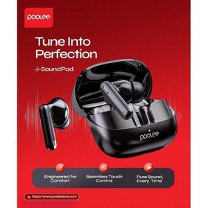 POOLEE soundpod BT Earphone ANC Super Bass Black