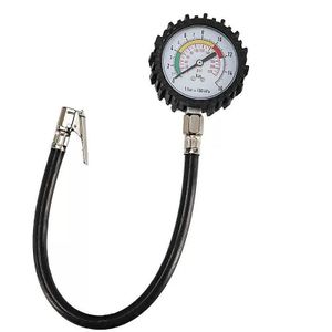 High Precision Tire Pressure Gauge with Rubber Boot – Accurate Car Air Pump Meter with Deflation Function, Metal Construction & Anti-Leak Alloy Nozzle for All Vehicles