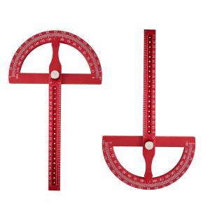 High Precision Adjustable Woodworking Protractor, Multi-Functional DIY Angle Marking Ruler