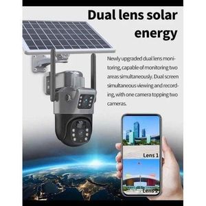 V380 Pro 4G Dual Lens PTZ Solar Security Camera