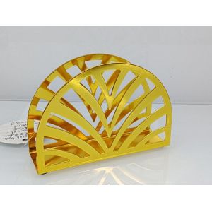 Quality stainless steel serviette holder stand- gold