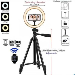 26cm LED Ring Light Tripod For Photography, Video, And Makeup