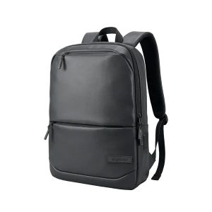 Oraimo DuraLite Waterproof Laptop Backpack – USB & Type-C Charging Port, 18L Spacious Travel Bag, Water-Resistant, Multi-Compartment, Black (OHDB-003)