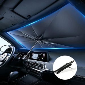 Retractable Foldable Car Sunshade for Windshield, UV Protection, Heat Insulation, Car Heat Insulating Umbrella
