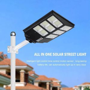 ESCLIGHTING Solar Street Lamp + Remote Control - 180W - Black