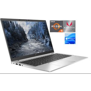 Hp EliteBook 835 G8- Ryzen 5 Pro- Up to 4.5GHz- 16GB RAM- 256GB SSD 11TH GEN-Backlit Key-FP Reader WIN 11 PRO+BAG